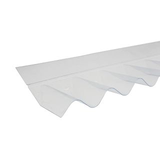 MegaSheet Corrugated PVC Wall Flashing - 950mm x 150mm x 0.8mm (Clear)