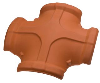 British Ceramics Clay 4-Way Ridge/Hip Cap