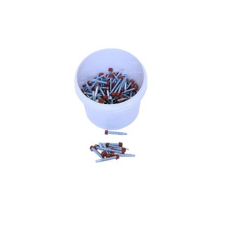 Britmet - Plus Tile (0.9mm) Range - Tek Screw - Bramble Brown (Pack of 50)