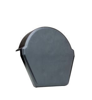 Lightweight Tiles - Smooth Budget Ridge End Cap - Black