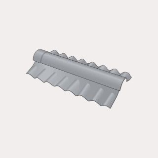 Swisspearl Cemsix Big Six Fibre Cement Two-Piece Close Fitting Adjustable Ridge