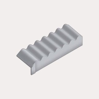 Swisspearl Cemsix Big Six Fibre Cement Eaves Closure - 1086mm (Natural Grey)