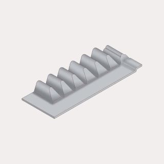 Swisspearl Cemsix Big Six Fibre Cement Eaves Filler - 1086mm (Natural Grey)
