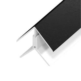 UPVC Shiplap Cladding - Angle Trim - 125mm - Black Ash (5m)