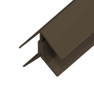UPVC Shiplap Cladding - Angle Trim - 125mm - Dark Brown (5m)