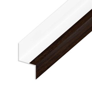 UPVC Shiplap Cladding - Drip Trim - 125mm - Rosewood (5m)