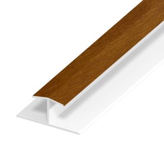 UPVC Shiplap Cladding - Joint Trim - 125mm - Golden Oak (5m)