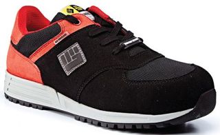 Rugged Terrain - Air Tubeless Safety Trainers (S3 SRC ESD) - Black/Red Nubuck