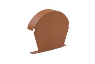 Hambleside Danelaw - Half Round Ridge End Cap for Interlocking Plain Tile Dry Verge (Pack of 10)