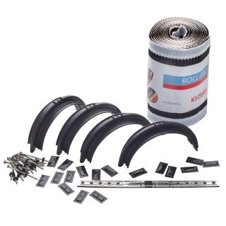 Klober Roll-Fix Clay Vented Half Round Ridge Kit - 295 x 5000mm - Anthracite