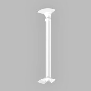 Fascia Board - Ogee 90? Internal Corner Trim - 350mm - White