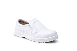 Rugged Terrain - Slip-On Safety Shoes (S2 SRC) - White Microfibre