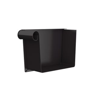 Lindab Steel Guttering - 140mm Left Hand Rectangular Stop End