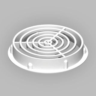 Soffit Board Disc Ventilator - 70mm - White