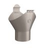 Lindab Steel Guttering - Gutter Outlet - Magestic Galvanised