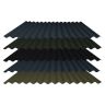 Steel Corrugated Roofing Sheet (13.5/3) - PVC Plastisol Coated - 0.5mm / 0.7mm