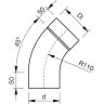 Lindab Steel Guttering - Downpipe Bend with Socket