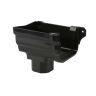 Brett Martin uPVC Prostyle Ogee Guttering  Stopend Oulet - Left/Right Hand - 106mm (Black)
