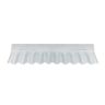 MegaSheet 3in Corrugated PVC Wall Flashing - 762mm x 150mm x 0.65mm (Clear)