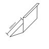 Britmet Pantile 2000 - Metal Apron Flashing - 2000mm