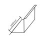 Britmet Pantile 2000 - Metal Upstand Flashing - 2000mm