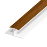 UPVC Shiplap Cladding - Joint Trim - 125mm - Golden Oak (5m)