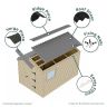 Coroline Foam Eaves Fillers (Pack of 6 x 840mm)