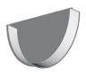 Freeflow 116mm Deep Half Round Gutter Internal Stop End