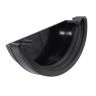 Aquaflow UPVC Half Round Guttering External Stop End - 112mm x 51mm