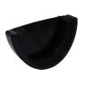 Aquaflow UPVC Universal XL Half Round Guttering External Stop End - 114mm x 71.5mm