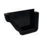 Aquaflow UPVC Ogee Guttering External Stop End - 128mm x 88mm