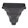 Aquaflow UPVC Cast Iron Effect Guttering Decorative Hopper - Black (255mm x 137mm x 195mm)