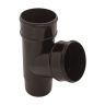 Aquaflow UPVC Half Round Guttering 112° Downpipe Branch - 68mm