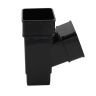 Aquaflow UPVC Squareline Guttering 112° Downpipe Branch - 65mm x 65mm
