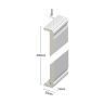 Double-Ended Ogee UPVC Fascia Capping Board - Smooth White (1250mm x 404mm x 9mm)