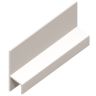 UPVC Soffit Board Felt Edge Trim - Smooth White (5000mm x 40mm x 10mm)