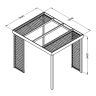 Forest Garden - Dining Pergola - 249cm x 304cm x 244cm