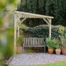 Forest Garden - Slatted Corner Pergola - 213cm x 294cm x 147cm