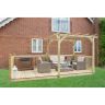 Forest Garden - Ultima Pergola and Patio Decking Kit