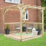 Forest Garden - Ultima Pergola and Patio Decking Kit
