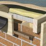 Manthorpe 25mm Flat Roof Soffit Vent - 28mm x 80mm x 3100mm - Brown (Pack of 10)