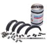 Klober Roll-Fix Clay Vented Half Round Ridge Kit - 295 x 5000mm - Anthracite