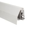 Poly X Economy Self Supporting Glazing Bar Edge Trim - White