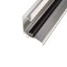 Poly X Aluminium Glazing Bar Wallplate - White (16-35mm)