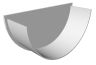 Freeflow 112mm Half Round Gutter Internal Stopend
