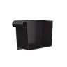 Lindab Steel Guttering - 140mm Left Hand Rectangular Stop End