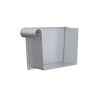 Lindab Steel Guttering - 140mm Left Hand Rectangular Stop End - Magestic Galvanised