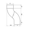 Lindab Steel Guttering - One-Piece Offset Bend - Magestic Galvanised