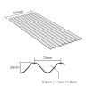 Solstice 3in Corrugated PVC Roofing Sheet (Clear)