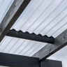Solstice 3in Corrugated PVC Roofing Sheet (Clear)